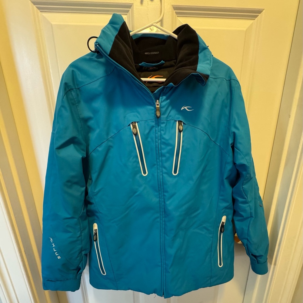 Kjus Women’s XL Blue Ski Jacket with Hood